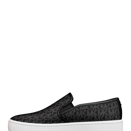 Michael Kors Women's Teddi Signature Logo Slip-On Sneaker Black