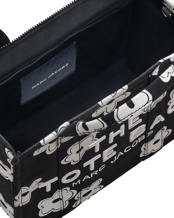 Marc Jacobs Women's The Daisy Canvas Medium Tote Bag Black