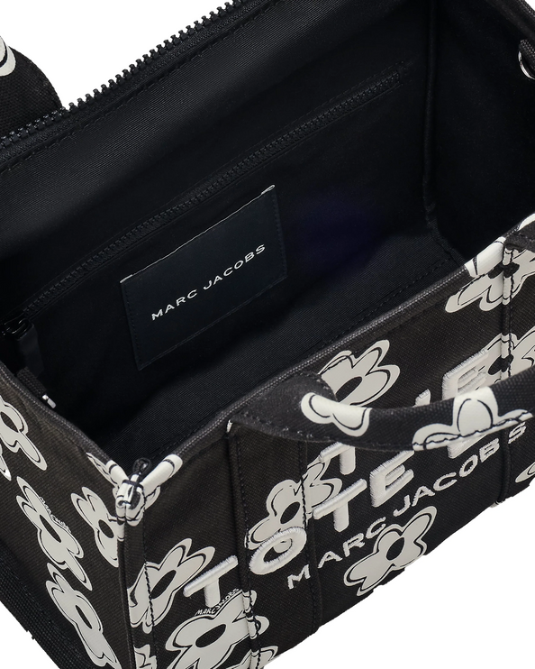 Marc Jacobs Women's The Daisy Canvas Small Tote Bag Black