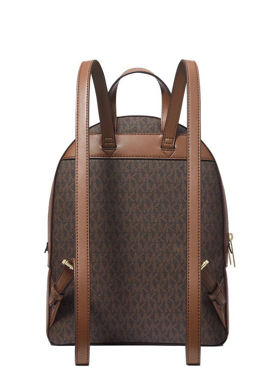 Michael Kors Women's Jaycee Medium Logo Backpack Brown/Gold