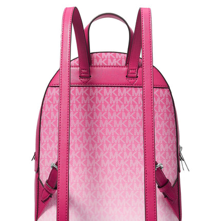 Michael Kors Women's Jaycee Medium Ombré Signature Logo Backpack Dragonfruit