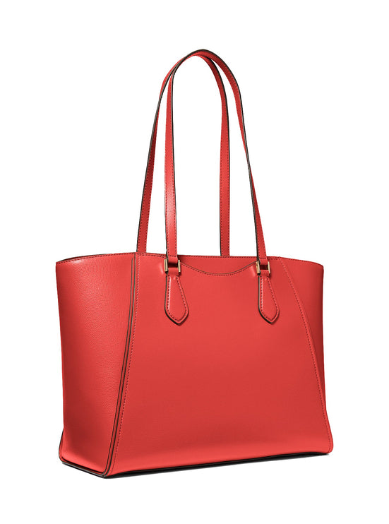 Michael Kors Women's Taryn Large Leather Tote Bag Burnt Sienna