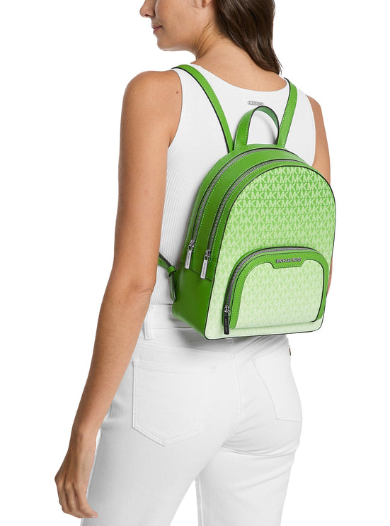 Michael Kors Women's Jaycee Medium Ombré Signature Logo Backpack Jungle