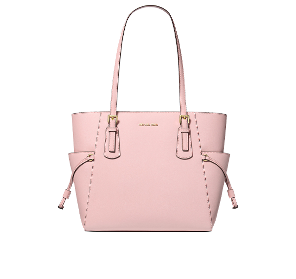 Michael Kors Women's Voyager Large Saffiano Leather Tote Bag Powder Blush