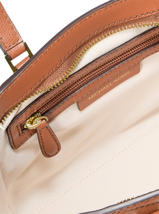 Michael Kors Women's Taryn Small Leather Convertible Crossbody Bag Luggage