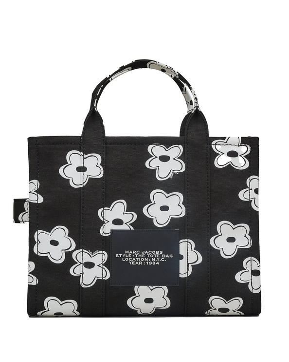 Marc Jacobs Women's The Daisy Canvas Medium Tote Bag Black