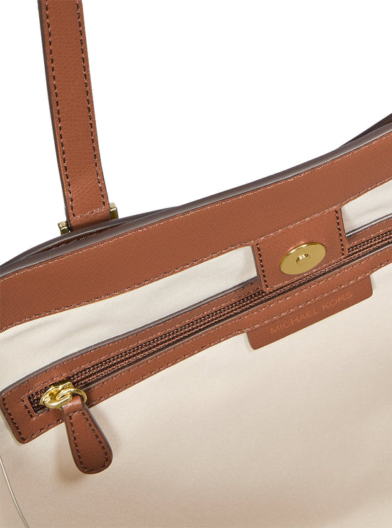 Michael Kors Women's Taryn Large Leather Tote Bag Luggage