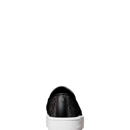 Michael Kors Women's Teddi Signature Logo Slip-On Sneaker Black