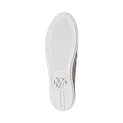 Michael Kors Women's Teddi Signature Logo Slip-On Sneaker Bright White