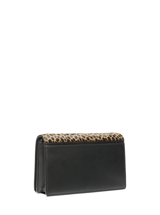 Michael Kors Women's Jet Set Medium Cheetah Print Calf Hair Crossbody Bag Husk Multi