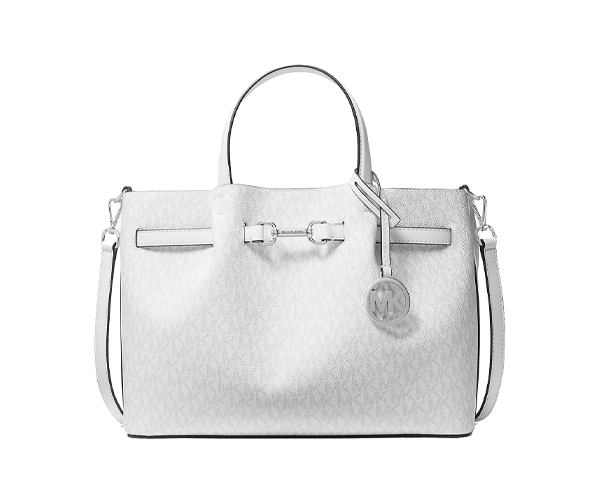 Michael Kors Women's Carson Medium Signature Logo Satchel Bag
