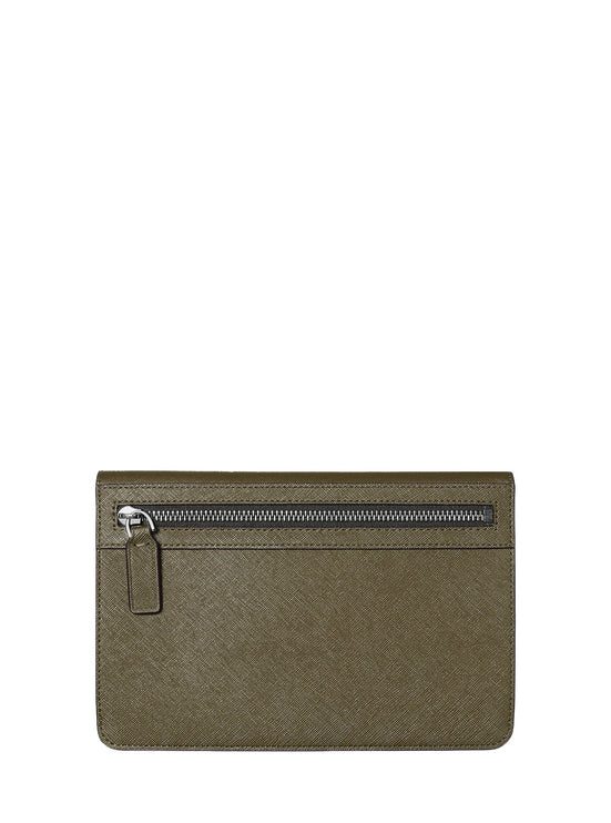 Michael Kors Men Rivington Large Saffiano Leather Wallet Olive