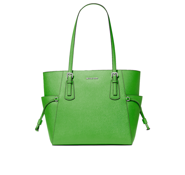 Michael Kors Women's Voyager Large Saffiano Leather Tote Bag Jungle