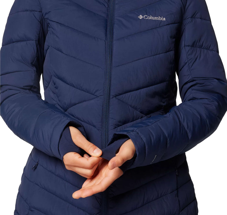 Columbia Women's Joy Peak II Mid Hooded Jacket Collegiate Navy