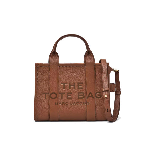 Marc Jacobs Women's The Leather Small Tote Bag Argan Oil