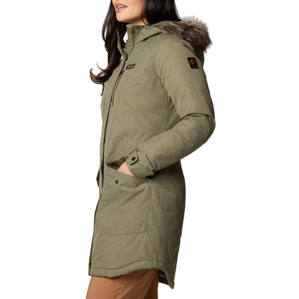 Columbia Women's Suttle Mountain Long Insulated Jacket Stone Green