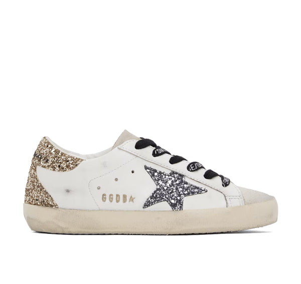 Golden Goose Women's Super Star Sneakers Shine/Silver/Gold