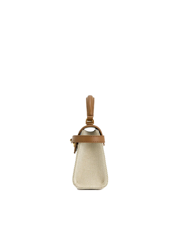 JW PEI Women's Elise Top Handle Bag Brown Canvas
