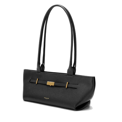 DeMellier London Women's The New York Shoulder Black Small Grain