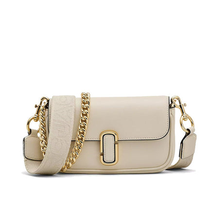 Marc Jacobs Women's The J Marc Mini Bag Strap Cloud White/Gold