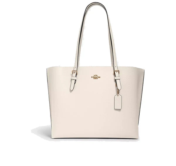 Coach Women's Mollie Tote Gold/Chalk Light Saddle