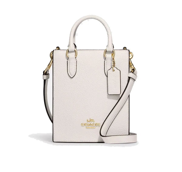 Coach Women's North South Mini Tote Gold/Chalk