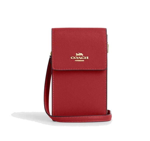 Coach Women's North South Phone Crossbody Gold/1941 Red