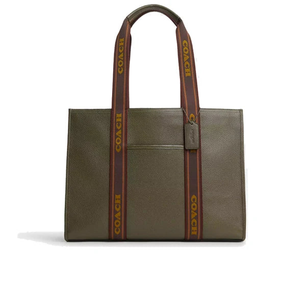 Coach Women's Large Smith Tote Gunmetal/Olive Drab