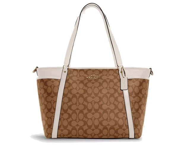 Coach Women's Baby Bag In Signature Canvas Gold/Khaki/Chalk