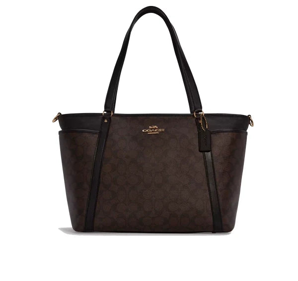 Coach Women's Baby Bag In Signature Canvas Gold/Brown Black