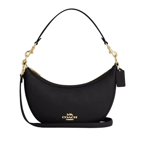 Coach Women's Aria Shoulder Bag Gold/Black