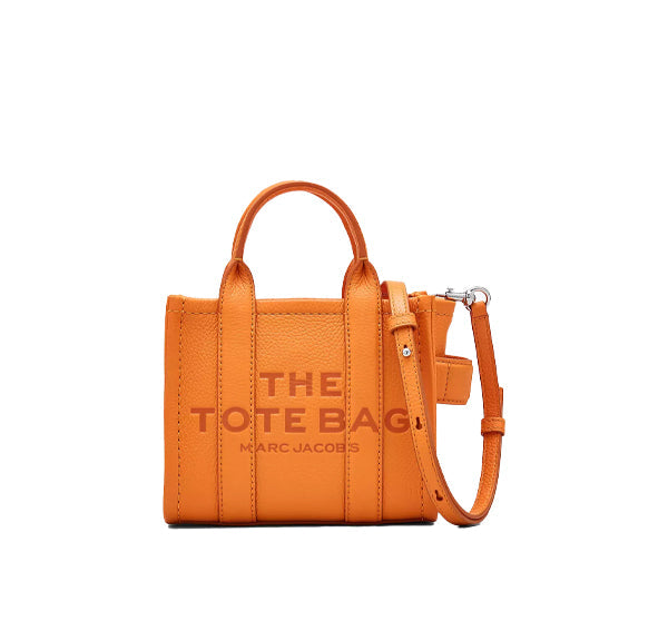 Marc Jacobs Women's The Leather Crossbody Tote Bag Tangerine