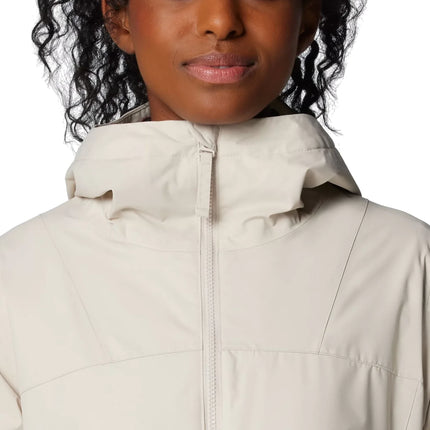 Columbia Women's Sweet Creek II Lined Rain Jacket Dark Stone