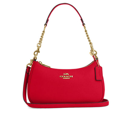 Coach Women's Teri Shoulder Bag Gold/Bold Red