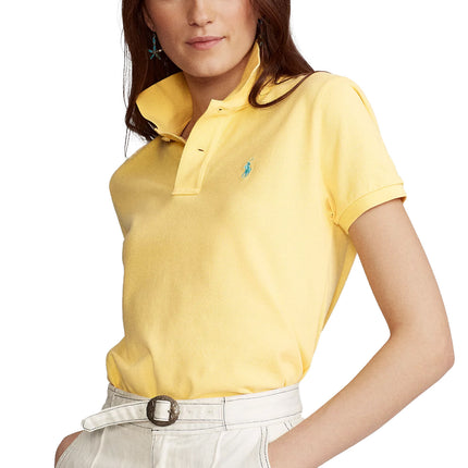 Polo Ralph Lauren Women's Classic Fit Mesh Polo Shirt Corn Yellow