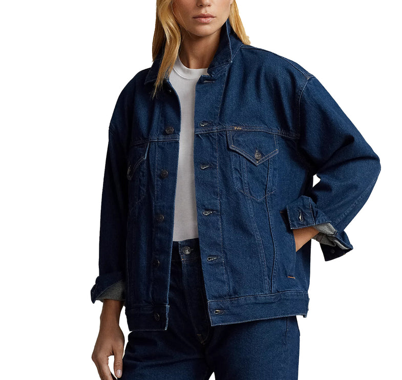 Polo Ralph Lauren Women's Reclaimed Denim Trucker Jacket Mccurdy Wash