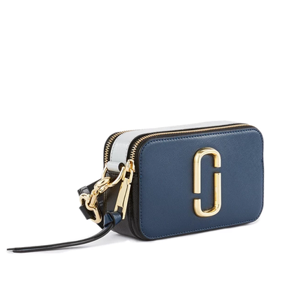 Marc Jacobs Women's The Snapshot Crossbody Bag Sea Blue Multi