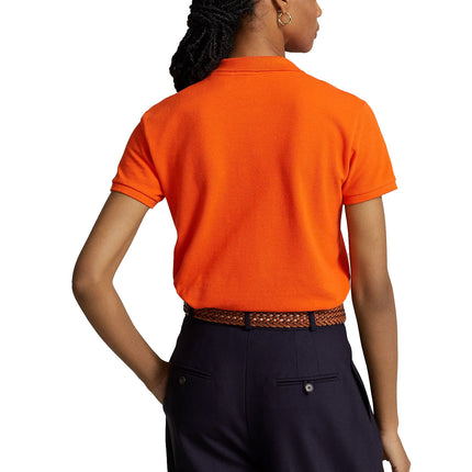 Polo Ralph Lauren Women's Classic Fit Mesh Polo Shirt Sailing Orange