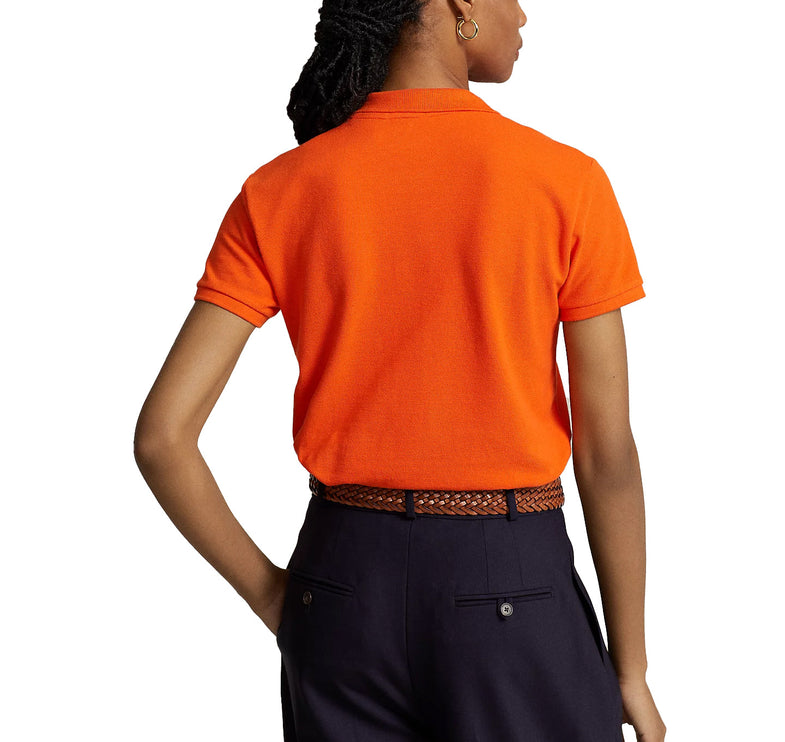 Polo Ralph Lauren Women's Classic Fit Mesh Polo Shirt Sailing Orange