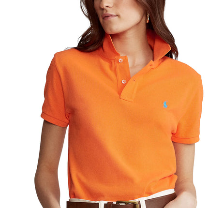 Polo Ralph Lauren Women's Classic Fit Mesh Polo Shirt Resort Orange