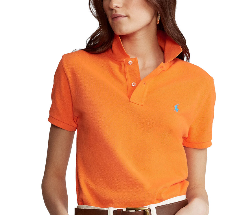 Polo Ralph Lauren Women's Classic Fit Mesh Polo Shirt Resort Orange