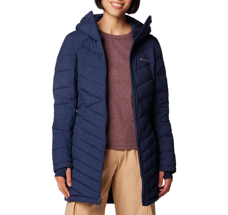 Columbia Women's Joy Peak II Mid Hooded Jacket Collegiate Navy