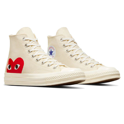 Converse x Comme des Garçons PLAY Chuck 70 High Top Milk/Red/Black - Special Price