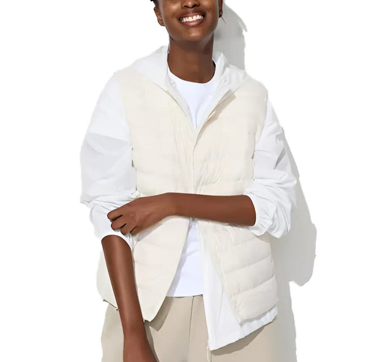 Uniqlo Women's Pufftech Compact Vest 01 Off White