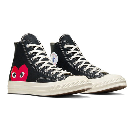 Converse x Comme des Garçons PLAY Chuck 70 High Top Black/Red/Egret