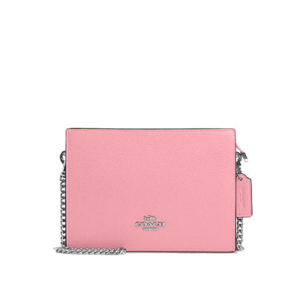 Coach Women's Slim Crossbody Silver/Flower Pink