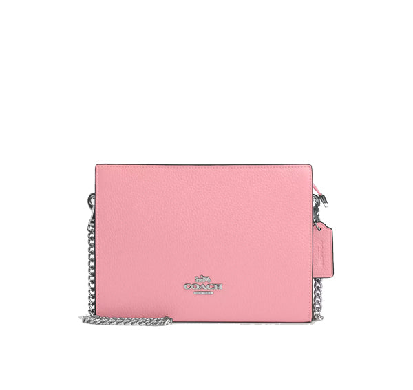 Coach Women's Slim Crossbody Silver/Flower Pink