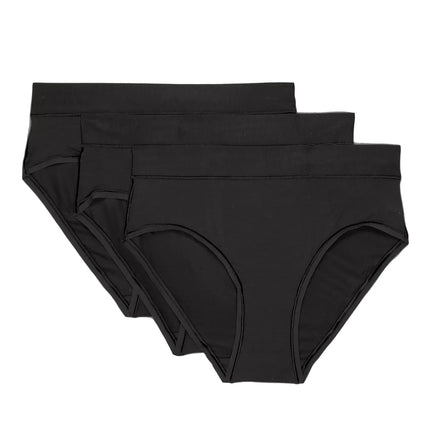 lululemon Women's UnderEase High-Rise Bikini Underwear 3 Pack Black