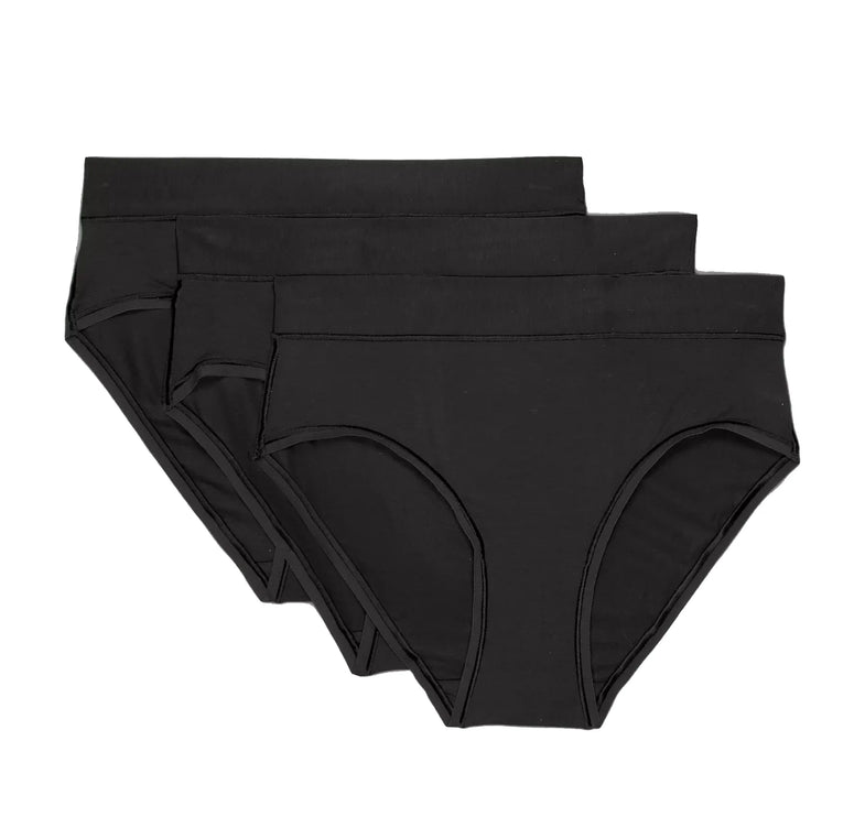 lululemon Women's UnderEase High-Rise Bikini Underwear 3 Pack Black