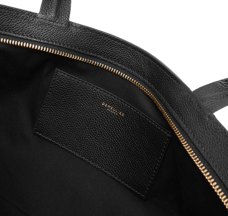DeMellier London Women's The New York Shoulder Black Small Grain